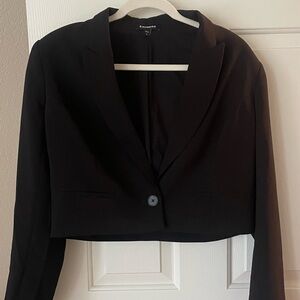 Express Black Women's Cropped Blazer